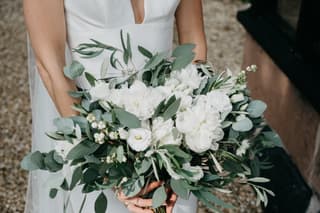 Image 0 of the wedding flowers for Amy & Ben's wedding at The Holford Estate