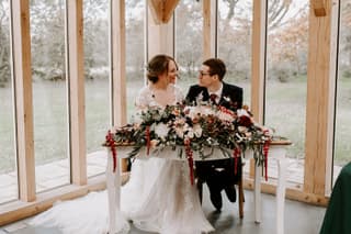 Image 2 of the wedding flowers for Bethan & Andrew's wedding at Oak Tree of Peover