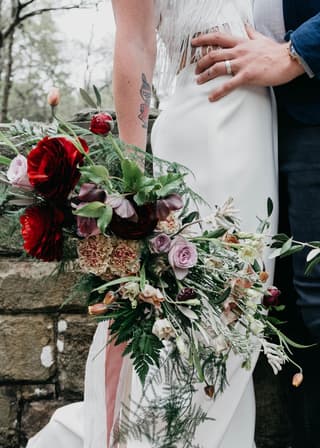 Image 11 of the wedding flowers for English Wilderness's wedding at 