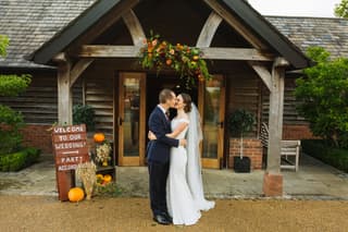 Image 11 of the wedding flowers for Georgina & David's wedding at All Saints, Siddington & Sandhole Oak Barn