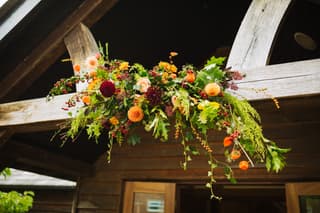 Image 7 of the wedding flowers for Georgina & David's wedding at All Saints, Siddington & Sandhole Oak Barn