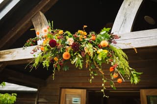 Image 7 of the wedding flowers for Georgina & David's wedding at All Saints, Siddington & Sandhole Oak Barn