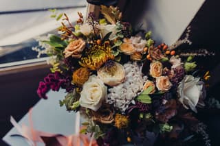 Image 3 of the wedding flowers for Hannah & Thomas's wedding at The Holford Estate