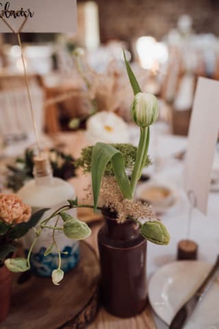 Image 14 of the wedding flowers for Katie & Jamie's wedding at The Ashes Wedding Barn