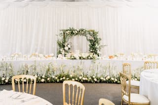 Image 11 of the wedding flowers for Laura & Timothy's wedding at Heaton House Farm