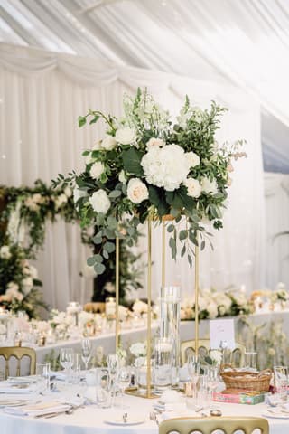 Image 12 of the wedding flowers for Laura & Timothy's wedding at Heaton House Farm