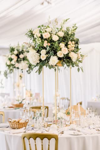 Image 16 of the wedding flowers for Laura & Timothy's wedding at Heaton House Farm