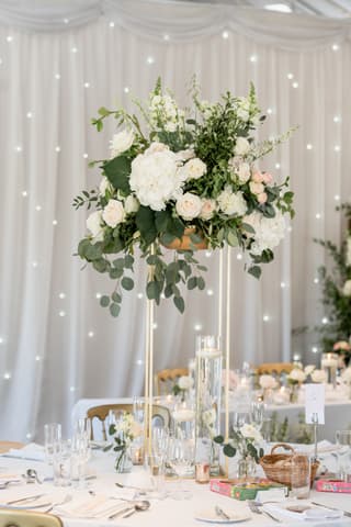 Image 22 of the wedding flowers for Laura & Timothy's wedding at Heaton House Farm