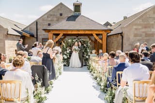 Image 6 of the wedding flowers for Laura & Timothy's wedding at Heaton House Farm