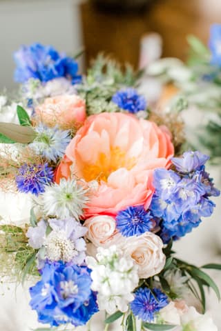 Image 13 of the wedding flowers for Sinitta & Carl's wedding at St Michael’s, Barton & Another Place Hotel, Ullswater