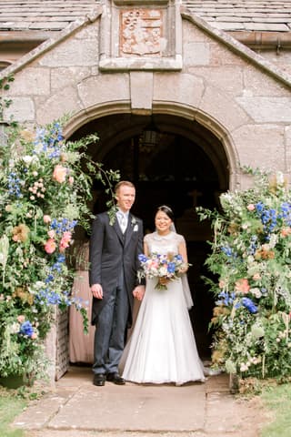 Image 5 of the wedding flowers for Sinitta & Carl's wedding at St Michael’s, Barton & Another Place Hotel, Ullswater